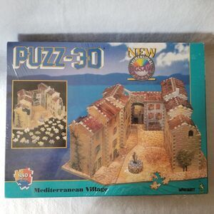 Wrebbit Puzz-3D Mediterranean Village 880pc puzzle new in box